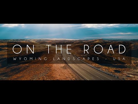 ON THE ROAD  | Wyoming landscapes, USA 4K